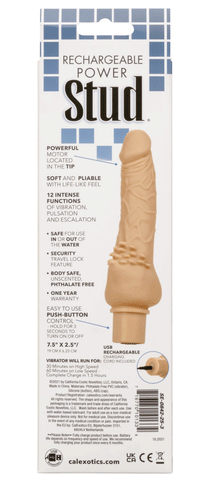 Power Stud Cliterrific Extra Large Vibrator - Ivory > Vibrators > Standard Vibrators