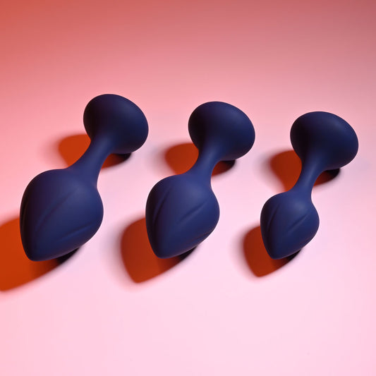 Playboy Pleasure TAIL TRAINER - Butt Plugs - Set of 3 Sizes ANAL TOYS