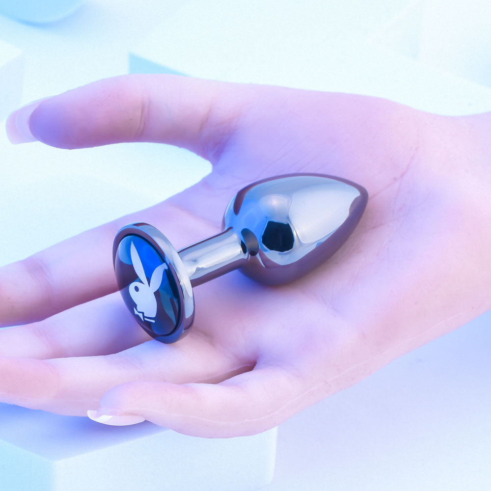Playboy Pleasure Tux Small Metal Butt Plug 7.4 cm Size > Anal Range > Jewel Butt Plugs