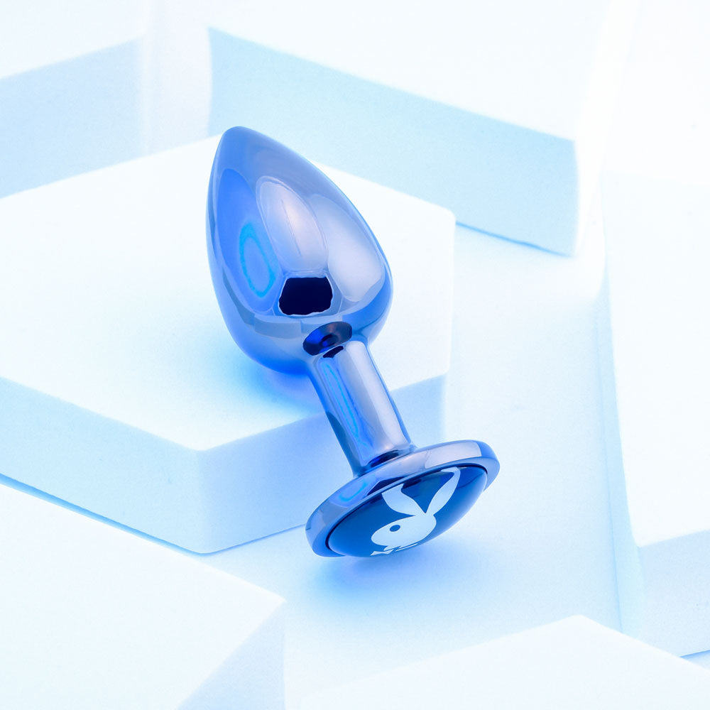 Playboy Pleasure Tux Small Metal Butt Plug 7.4 cm Size > Anal Range > Jewel Butt Plugs