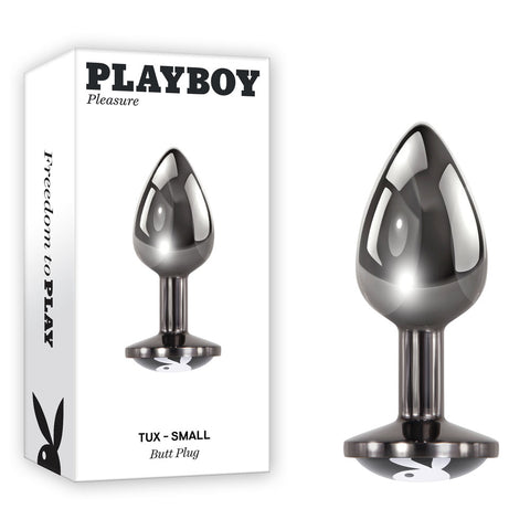Playboy Pleasure Tux Small Metal Butt Plug 7.4 cm Size
