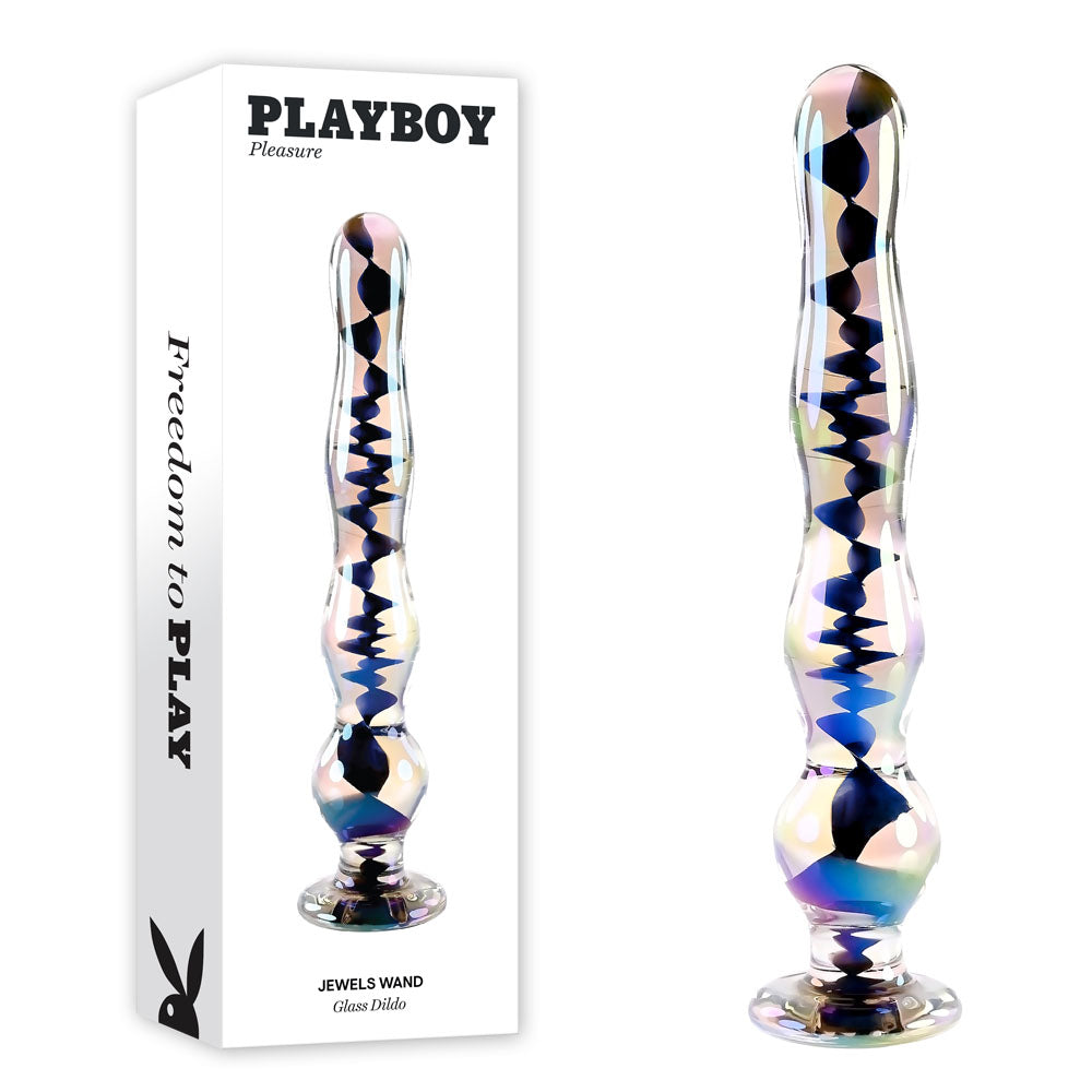 Playboy Pleasure JEWELS WAND - Glass 20.3 cm Dildo Clear > Glass > Dildos Main image