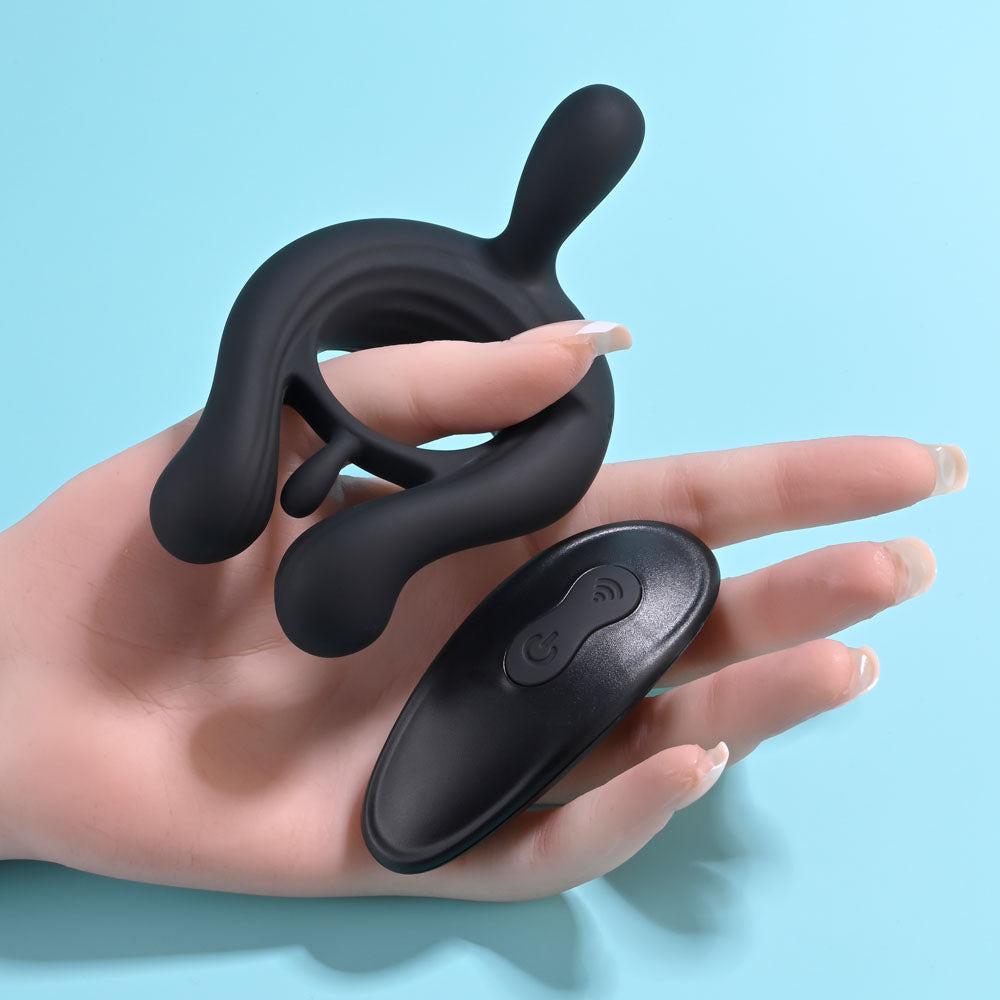 Playboy Pleasure Triple Play Vibrating Cock Ring > Cock Ring > Vibrating