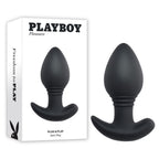 Playboy Pleasure PLUG & PLAY - 10.3 cm USB Rechargeable Vibrating Butt Plug with Wireless Remote Black > Anal Range > Vibrating Butt Plugs
