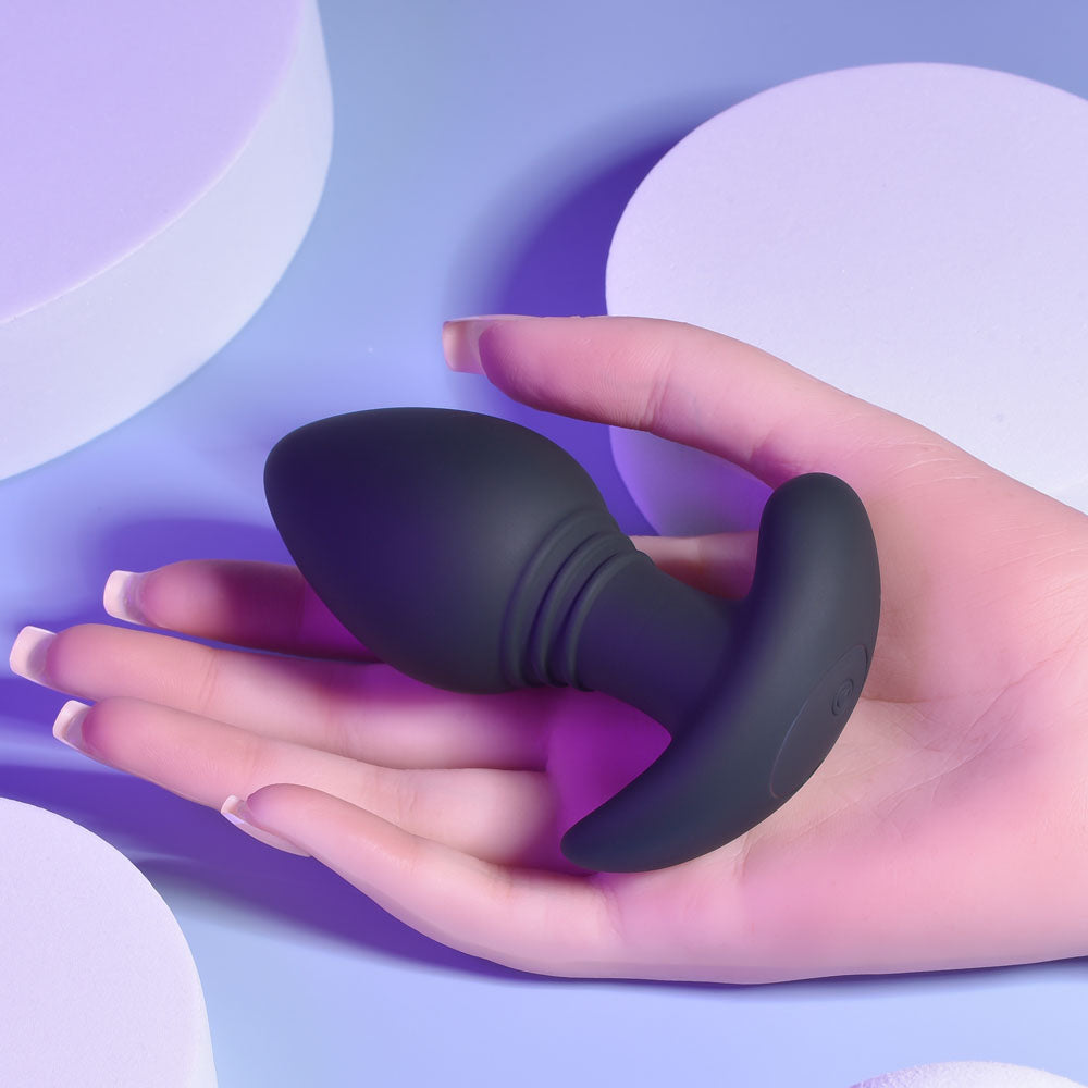 Playboy Pleasure PLUG & PLAY - 10.3 cm USB Rechargeable Vibrating Butt Plug with Wireless Remote > Anal Range > Vibrating Butt Plugs
