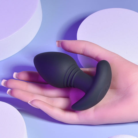 Playboy Pleasure PLUG & PLAY - 10.3 cm USB Rechargeable Vibrating Butt Plug with Wireless Remote > Anal Range > Vibrating Butt Plugs