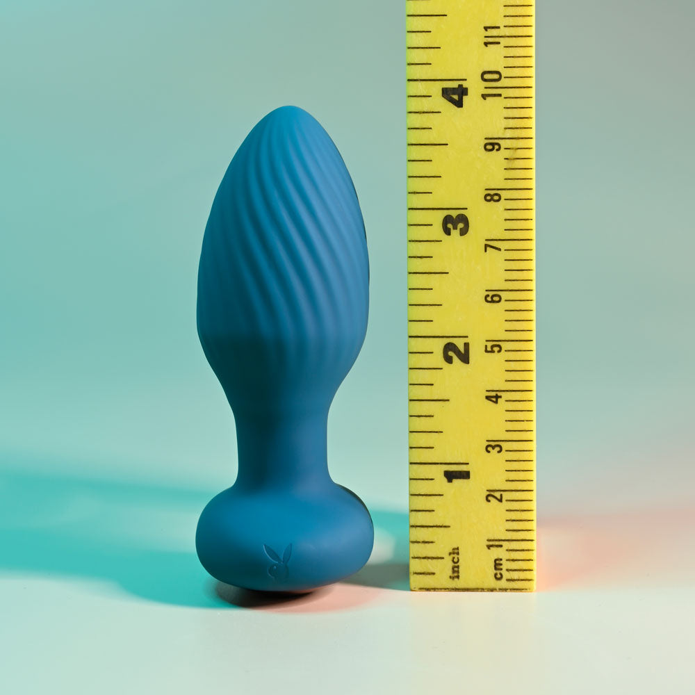 Playboy Pleasure SPINNING TAIL TEASER Remote Butt Plug > Anal Range > Vibrating Butt Plugs