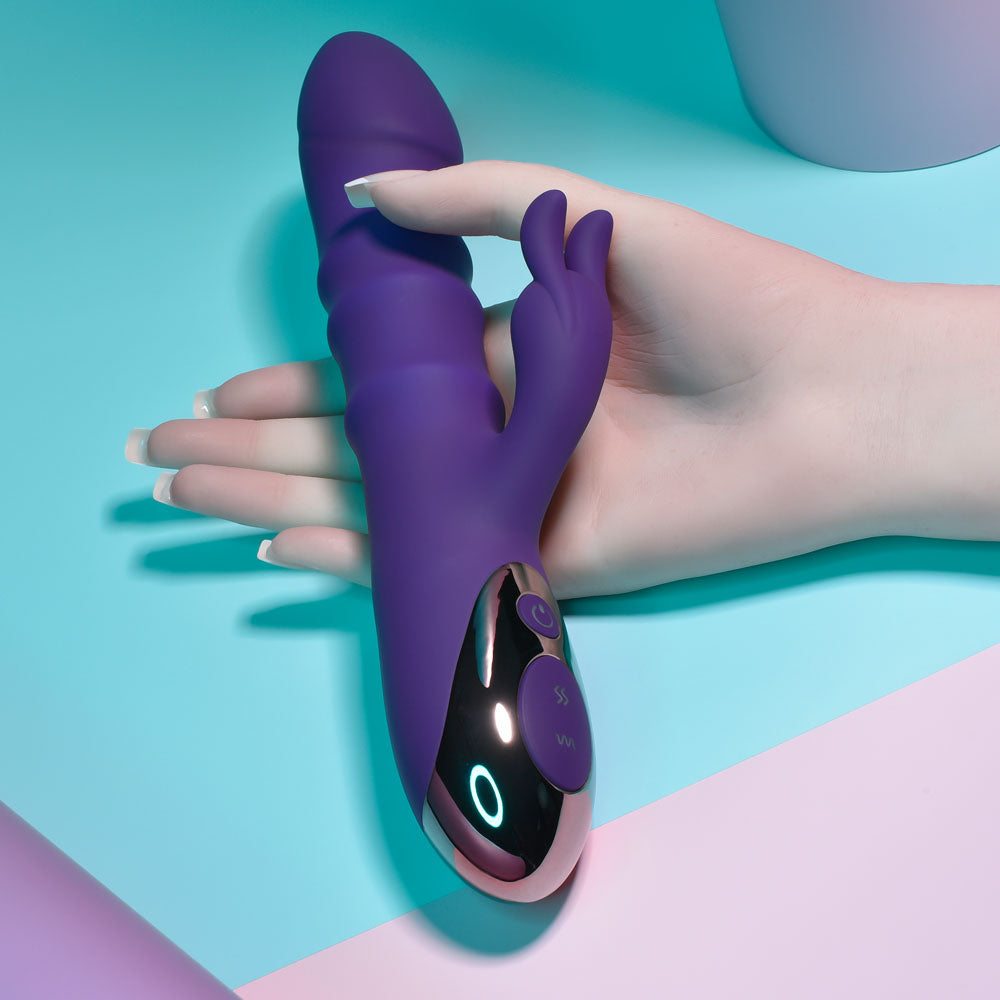 Playboy Pleasure HOP TO IT Rabbit Vibrator 23.5cm > Vibrators > Ladies > Rabbit
