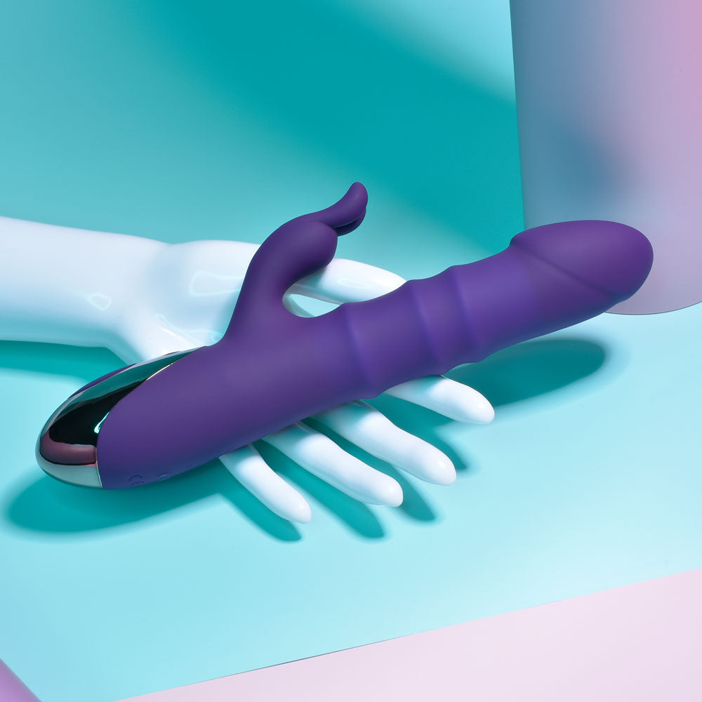 Playboy Pleasure HOP TO IT Rabbit Vibrator 23.5cm > Vibrators > Ladies > Rabbit