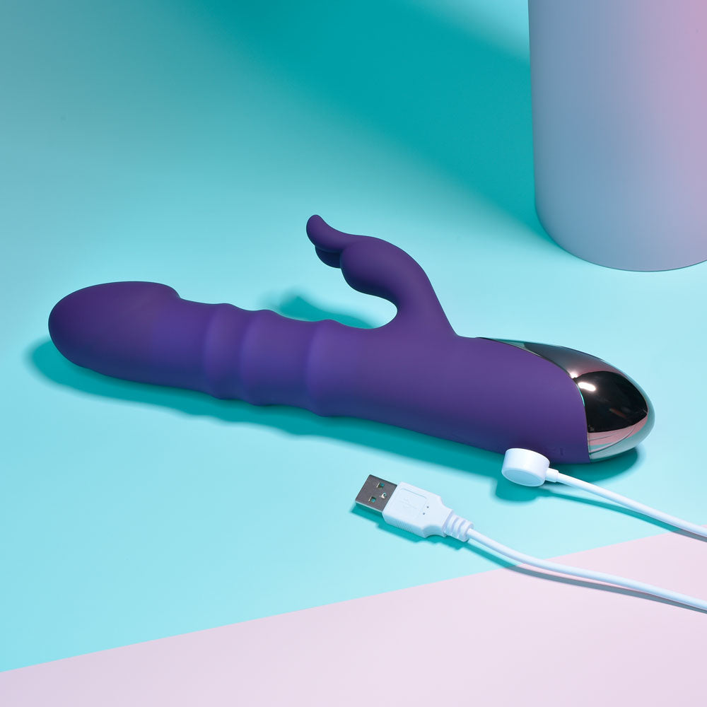 Playboy Pleasure HOP TO IT Rabbit Vibrator 23.5cm > Vibrators > Ladies > Rabbit