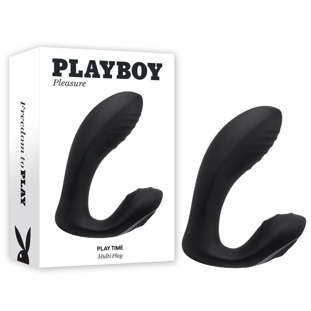 Playboy Pleasure PLAY TIME - 12.7 cm USB Rechargeable Vibrator Black > Vibrators > G-Spot