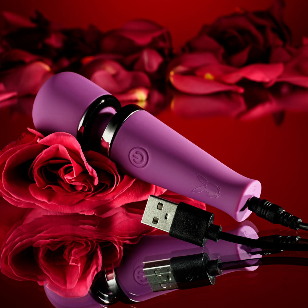 Playboy Pleasure MIC DROP 11.4 cm Mini Wand > Sex Toys > Mini Massagers