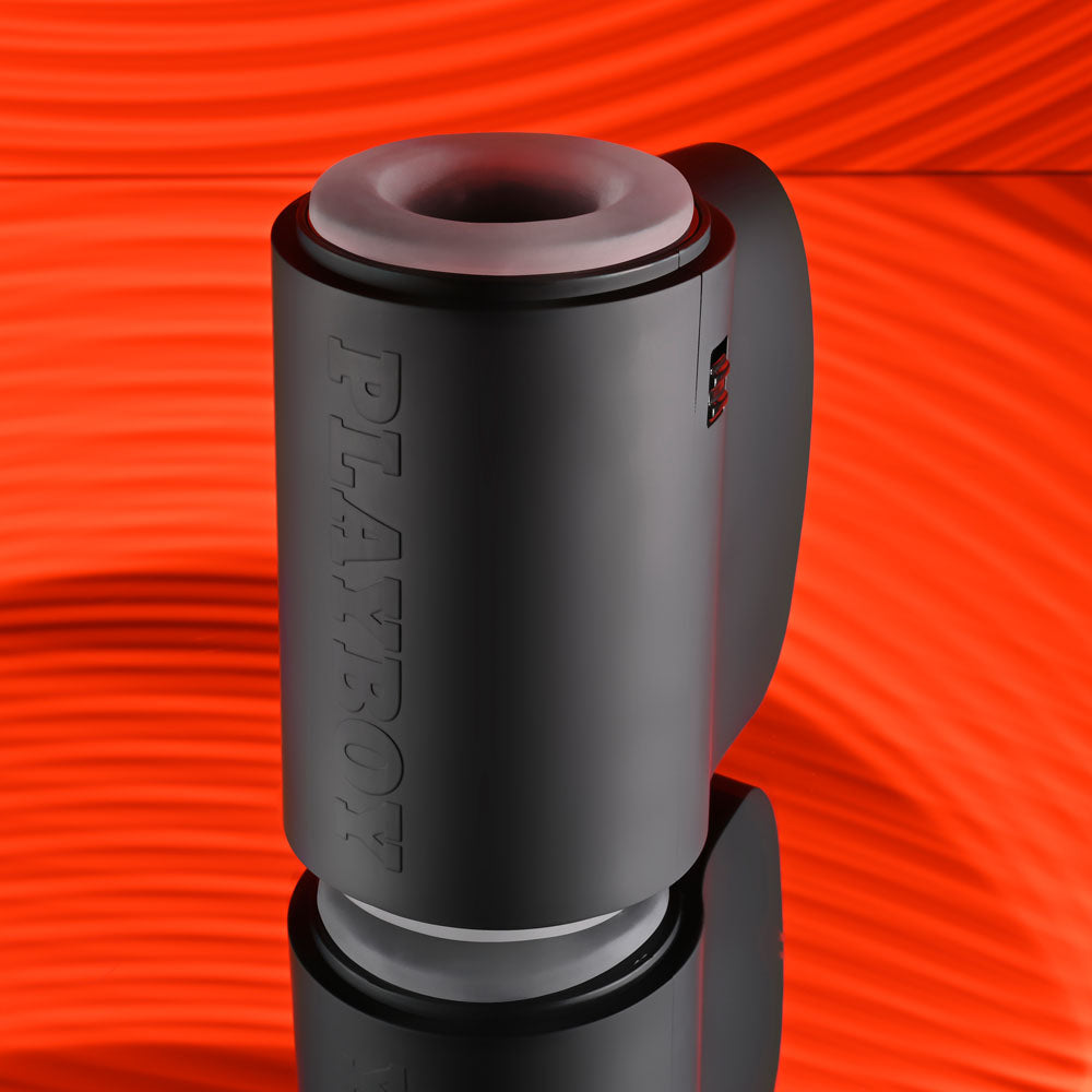 Playboy Pleasure COME ALONG Travel Stroker 13.4cm > Sex Toys For Men > Masturbators > Vibrating