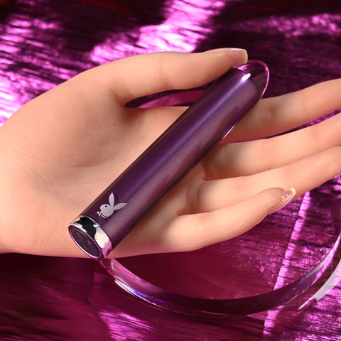 Playboy Pleasure AMETHYST - Purple 12.4 cm Mini Vibrator BULLETS