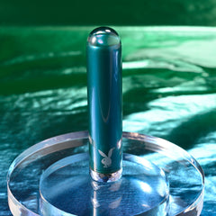 Playboy Pleasure EMERALD -  Rechargeable Glass Tipped Bullet