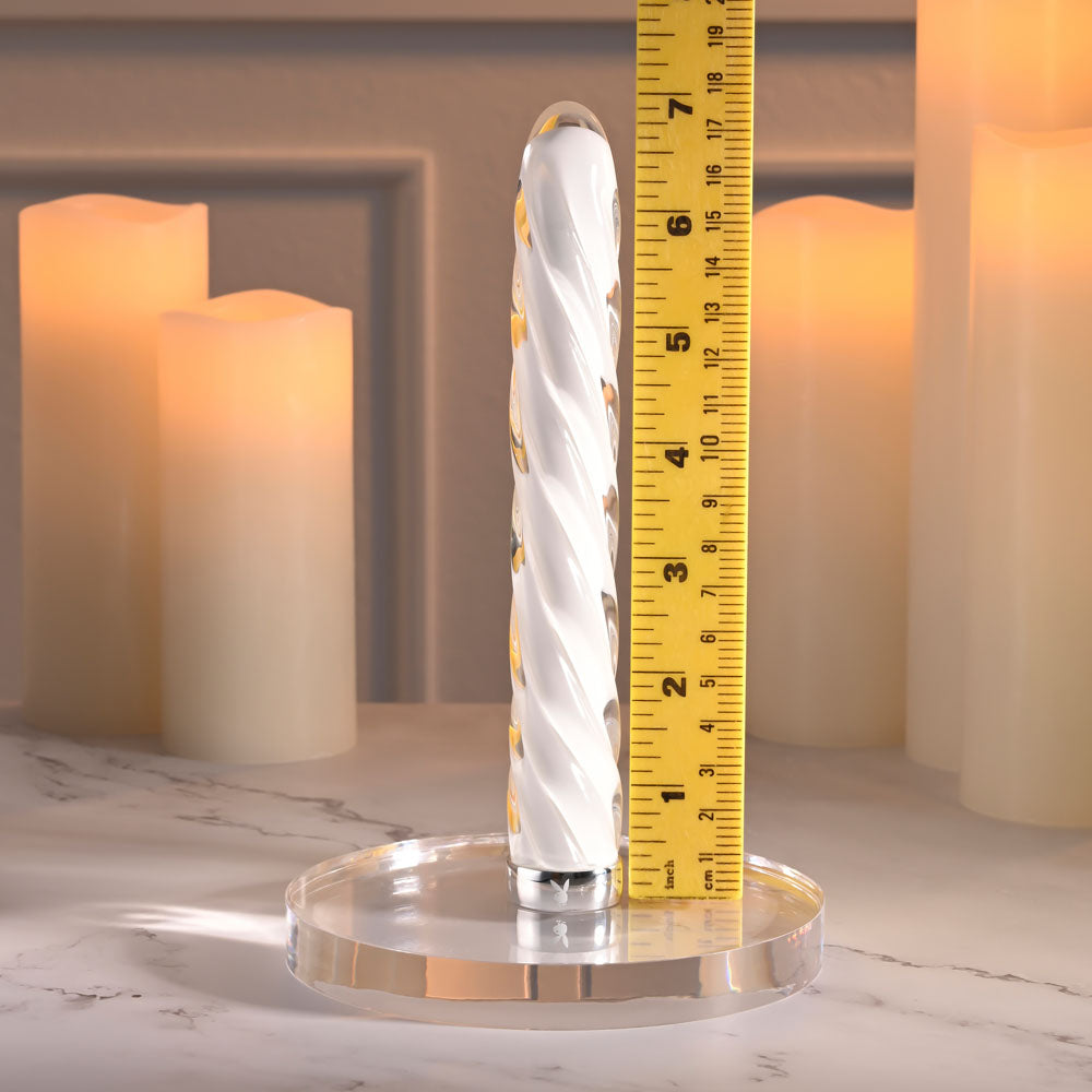 Playboy Pleasure In A Twist Glass 17.5 cm Vibrator > Vibrators > Standard Vibrators