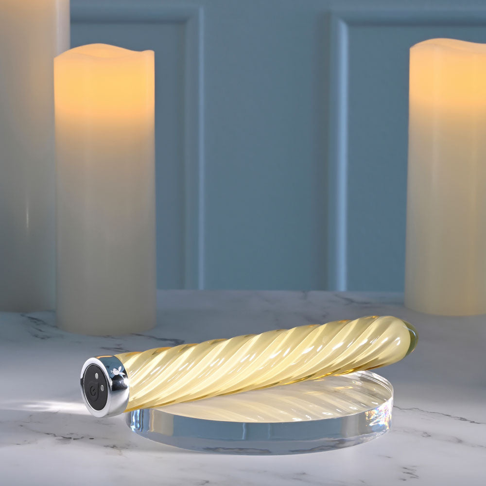 Playboy Pleasure Twist of Fate 17.5 cm Glass Vibrator > Vibrators > Standard Vibrators