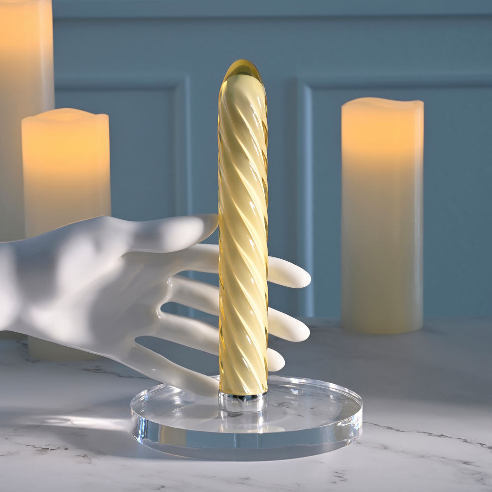 Playboy Pleasure Twist of Fate 17.5 cm Glass Vibrator > Vibrators > Standard Vibrators