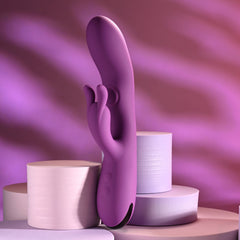 Playboy Pleasure BUSY BUNNY -  22.6 cm USB Rechargeable Rabbit Vibrator with Tapping Shaft