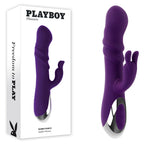 Playboy Pleasure Bunny Punch 24.4 cm Twirling Rabbit Vibrator Purple > Vibrators > Ladies > Rabbit Multi