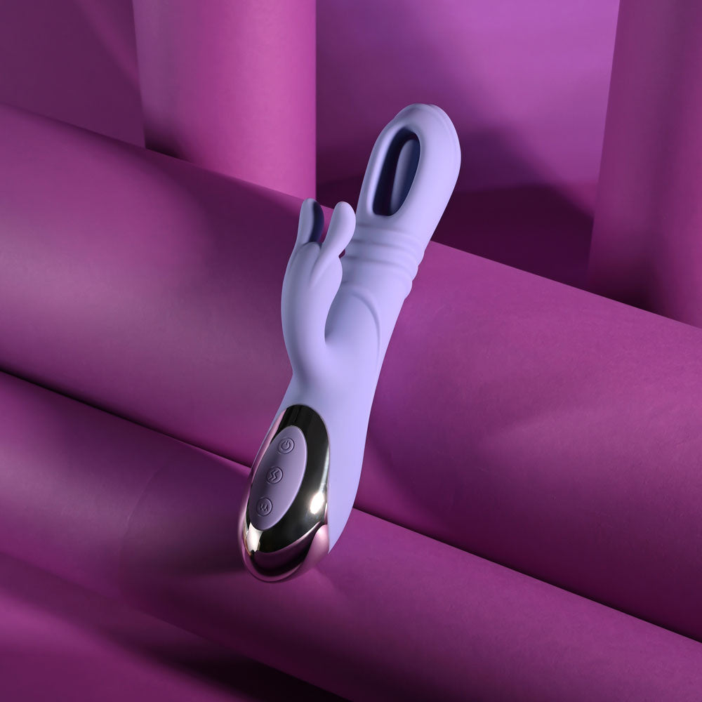 Playboy Pleasure Tap Me In – USB Rechargeable 24.2 cm Rabbit Vibrator > Vibrators > Ladies > Rabbit