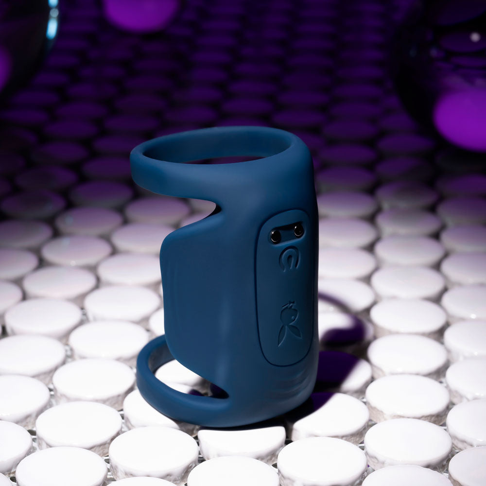Playboy Pleasure Jet Pack Dark Vibrating Penis Harness > Sex Toys For Men > Penis Sleeves