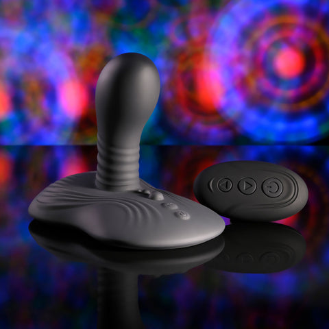 Playboy Pleasure Sittin and Spinnin USB Rechargeable Spinning Vibrator and Grinder Pad with Remote Vibrating Pads