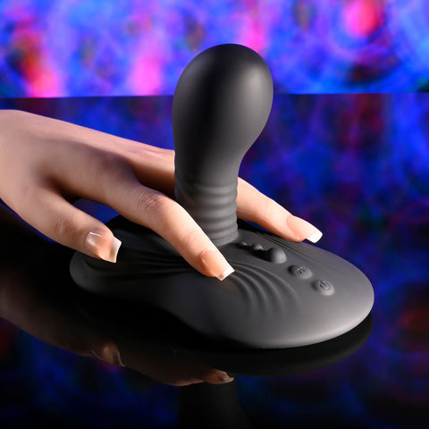 Playboy Pleasure Sittin and Spinnin USB Rechargeable Spinning Vibrator and Grinder Pad with Remote Vibrating Pads