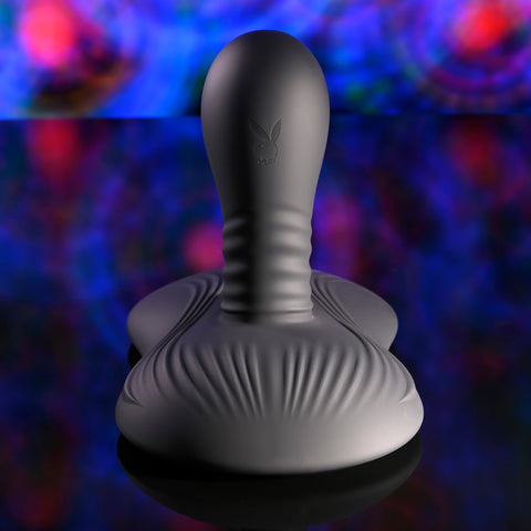 Playboy Pleasure Sittin and Spinnin USB Rechargeable Spinning Vibrator and Grinder Pad with Remote Vibrating Pads