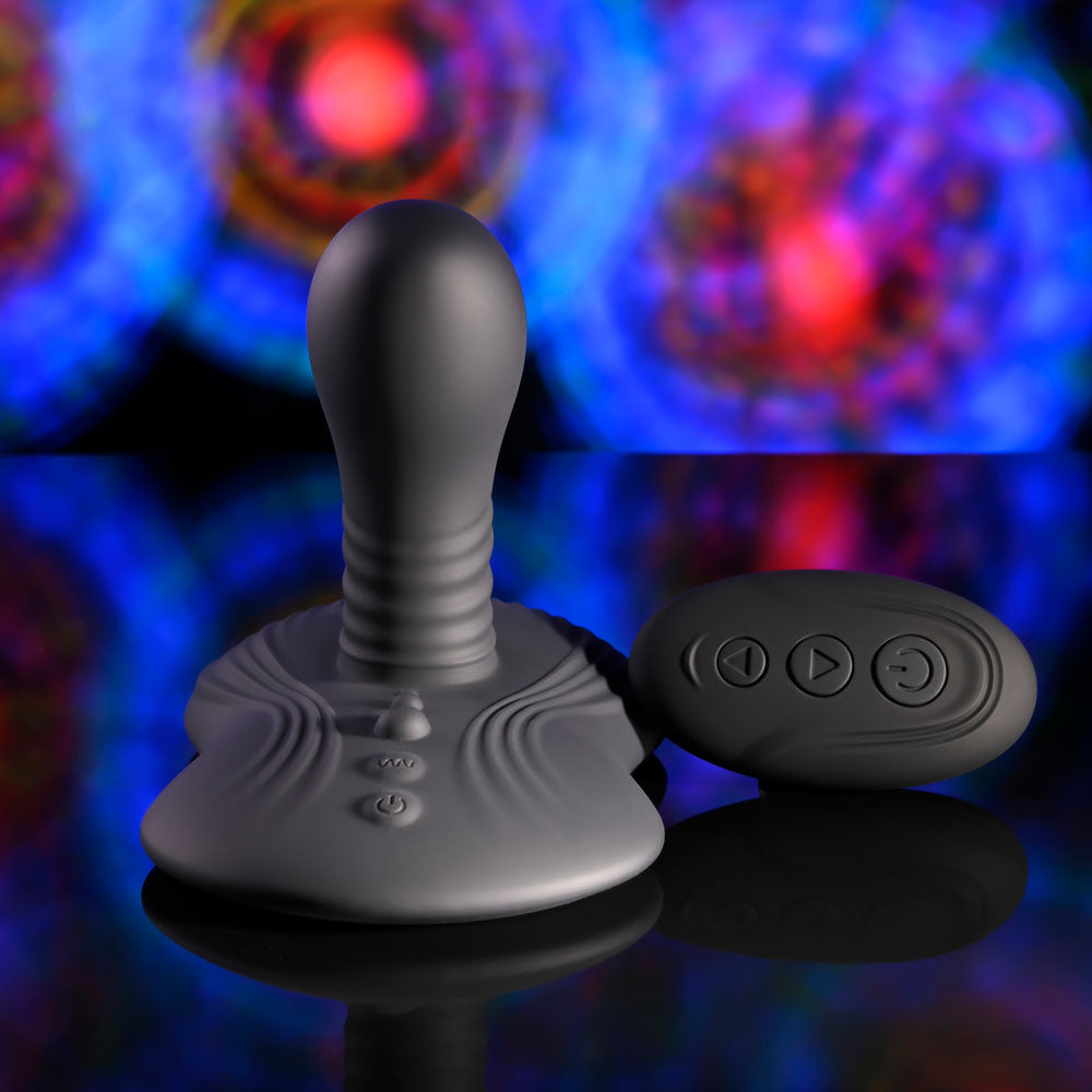 Playboy Pleasure Sittin and Spinnin USB Rechargeable Spinning Vibrator and Grinder Pad with Remote Vibrating Pads