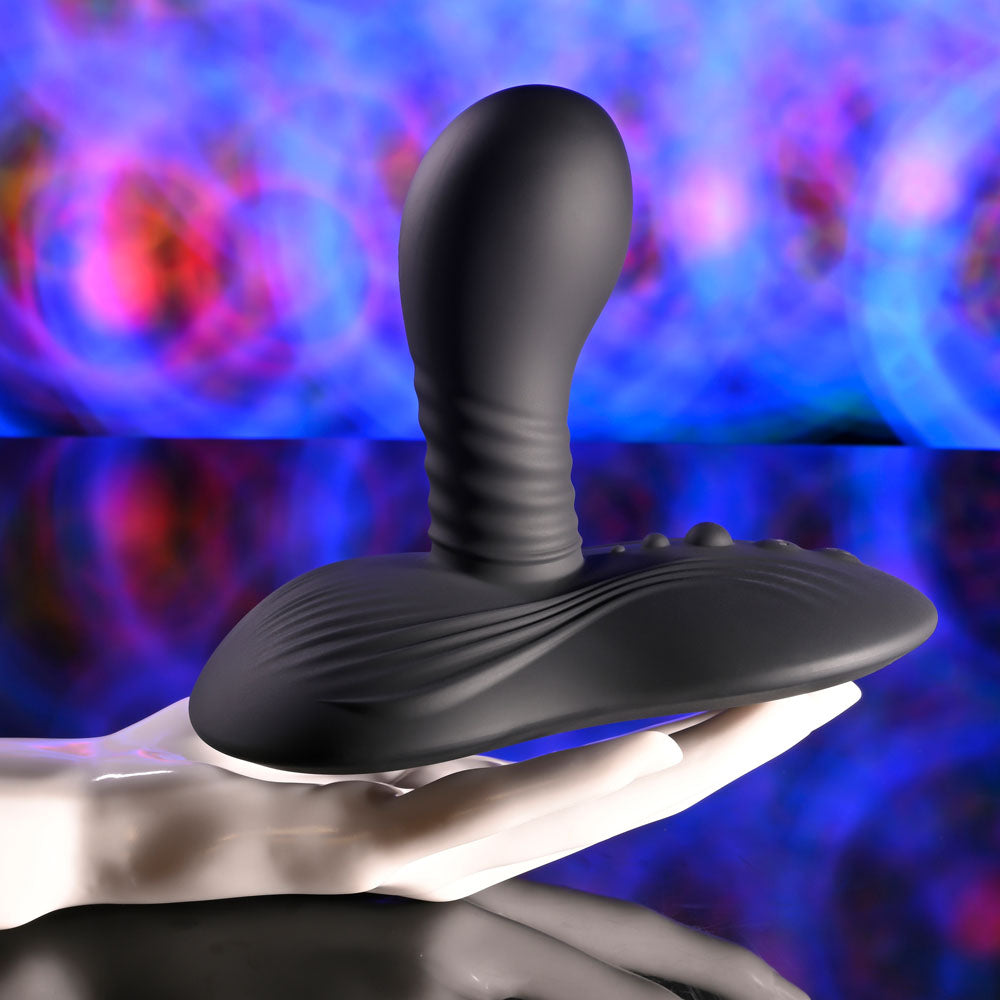 Playboy Pleasure Sittin and Spinnin USB Rechargeable Spinning Vibrator and Grinder Pad with Remote Vibrating Pads