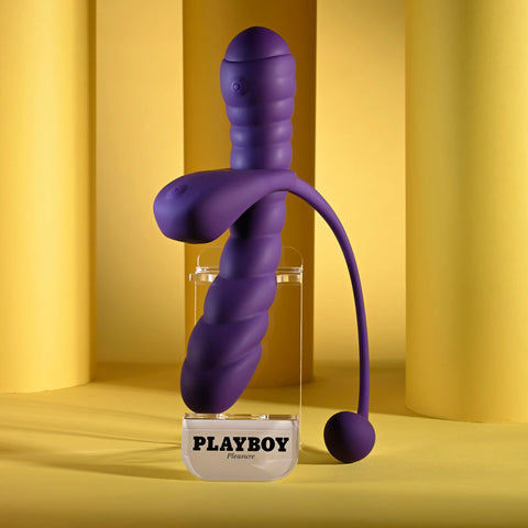 Playboy Pleasure TWISTED PLAYGROUND - USB Rechargeable Vibrator and Cock Ring Kit KITS
