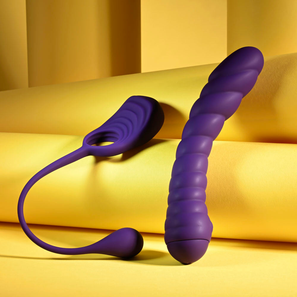 Playboy Pleasure TWISTED PLAYGROUND - USB Rechargeable Vibrator and Cock Ring Kit KITS