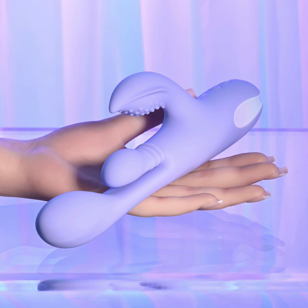 Playboy Pleasure NUBBIN RUBBIN - 24.1 cm USB Rechargeable Thrusting Rabbit Vibrator VIBRATORS