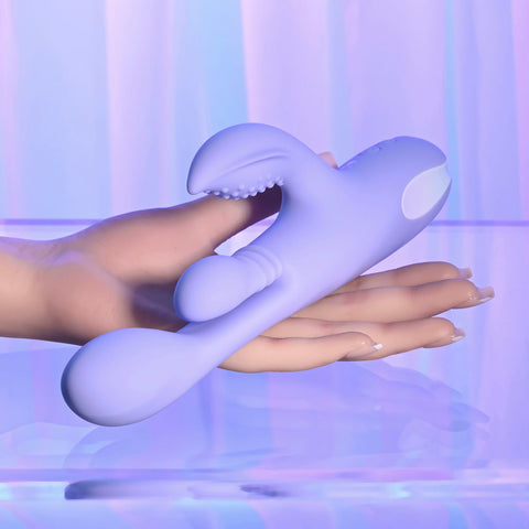 Playboy Pleasure NUBBIN RUBBIN - 24.1 cm USB Rechargeable Thrusting Rabbit Vibrator VIBRATORS