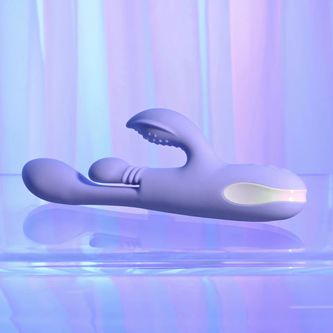 Playboy Pleasure NUBBIN RUBBIN - 24.1 cm USB Rechargeable Thrusting Rabbit Vibrator VIBRATORS