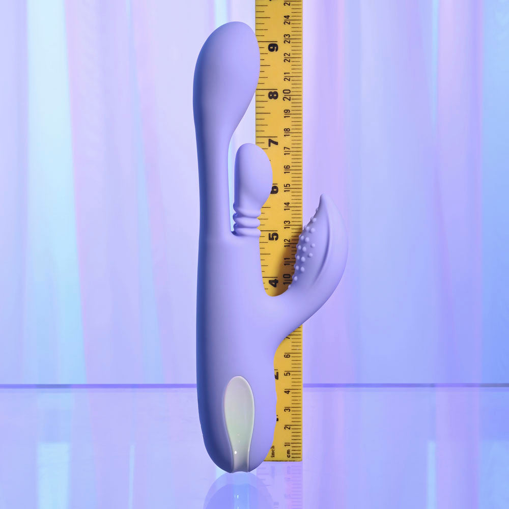 Playboy Pleasure NUBBIN RUBBIN - 24.1 cm USB Rechargeable Thrusting Rabbit Vibrator VIBRATORS