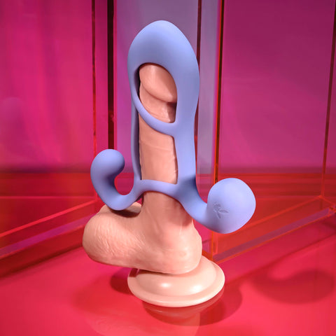 Playboy Pleasure FANTASY CAGE - USB Rechargeable Vibrating Penis Sleeve SLEEVES