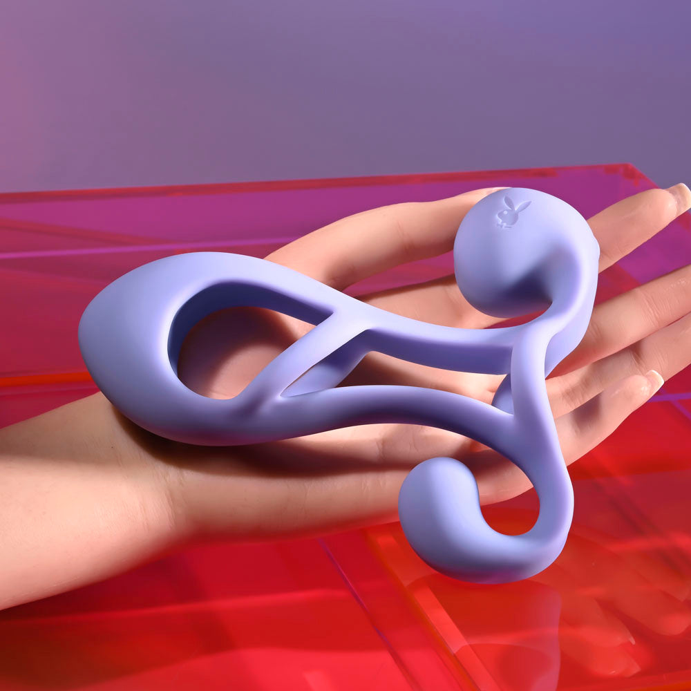 Playboy Pleasure FANTASY CAGE - USB Rechargeable Vibrating Penis Sleeve SLEEVES