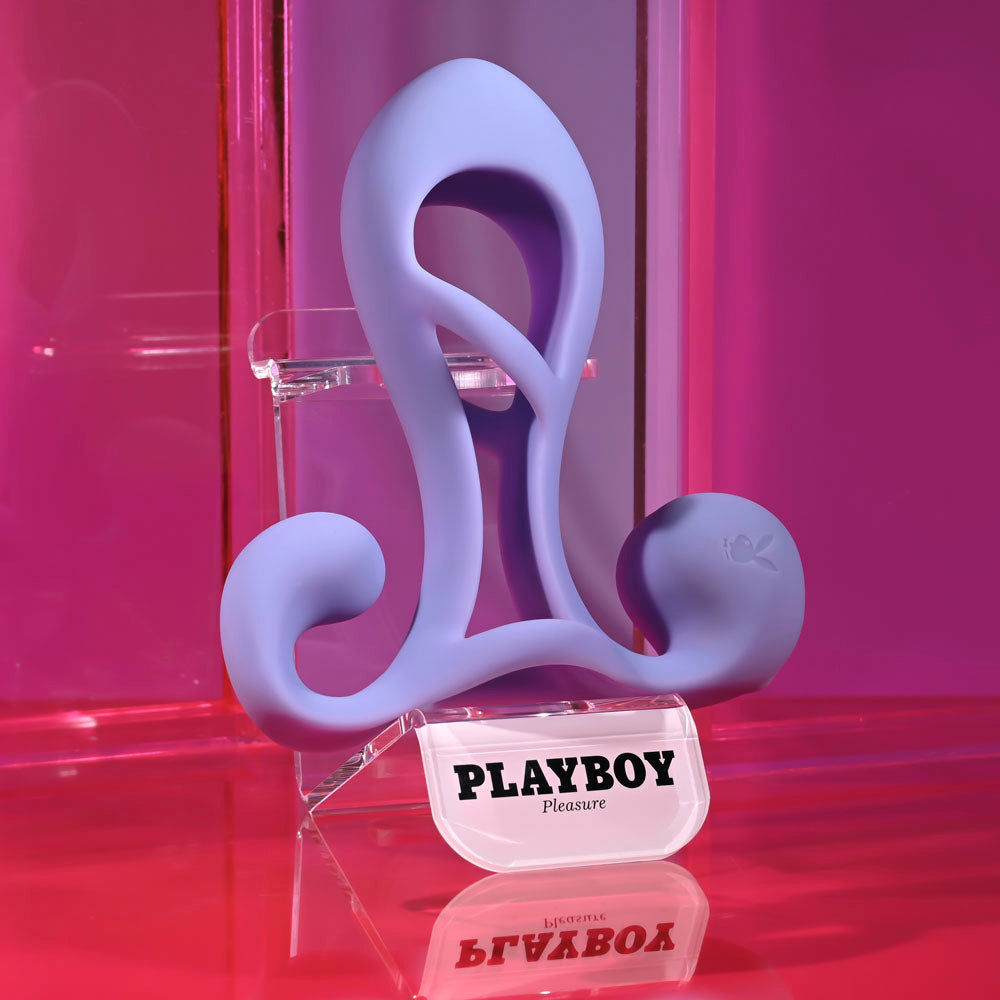 Playboy Pleasure FANTASY CAGE - USB Rechargeable Vibrating Penis Sleeve SLEEVES