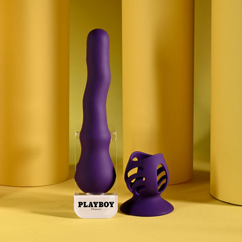 Playboy Wiggle It (USB Rechargeable) – 23.9 cm Wiggling Vibrator VIBRATORS - MULTI