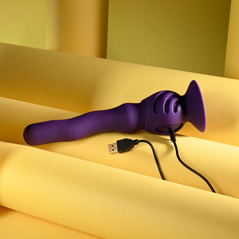 Playboy Wiggle It (USB Rechargeable) – 23.9 cm Wiggling Vibrator VIBRATORS - MULTI