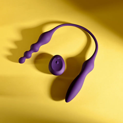 Playboy Pleasure This & That – USB Rechargeable Flexible Dual-Ended Vibrator 60 cm VIBRATORS - MULTI