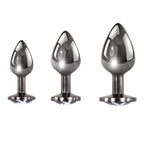 Playboy Pleasure 3 Ways Hematite Plated Metal Anal Plug Set > Anal Range > Butt Plug Kits