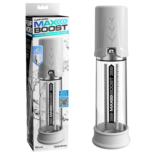 Pump Worx Max Boost - Penis Pump - White