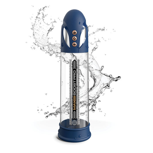 Pump Worx Max Boost Pro Flow - Penis Pump - Blue