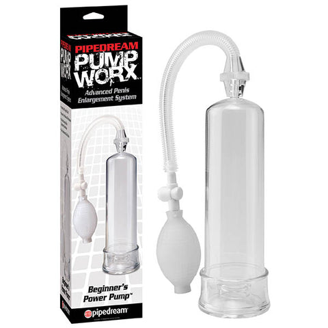 Pump Worx Beginner Penis Pump - 7.5" x 2.1" Insertable Clear > Pumps > Penis Pumps
