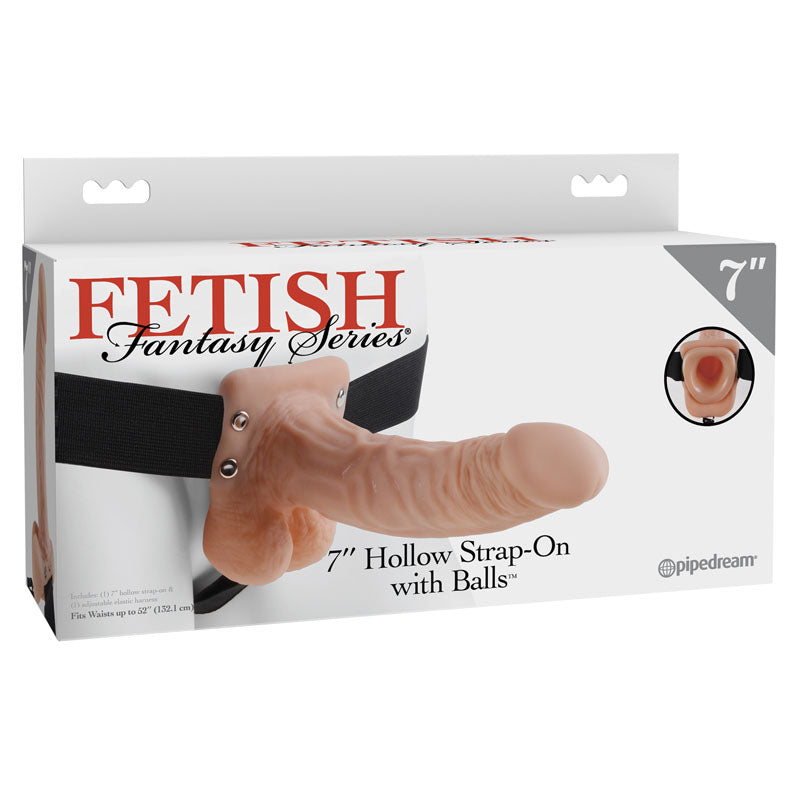 Fetish Fantasy Series 7'' Hollow Strap-On With Balls -