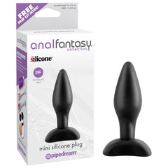 Anal Fantasy Collection Mini Silicone Plug - Black 7.5 cm (3'') Butt Plug Default Title Butt Plugs