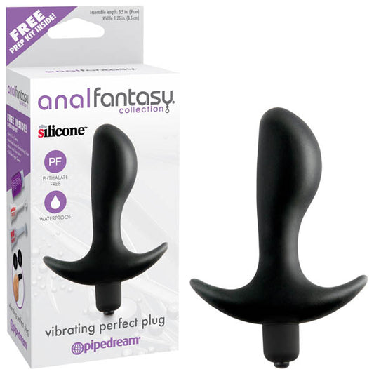 Anal Fantasy Collection Vibrating Perfect Plug -  9 cm (3.5'')